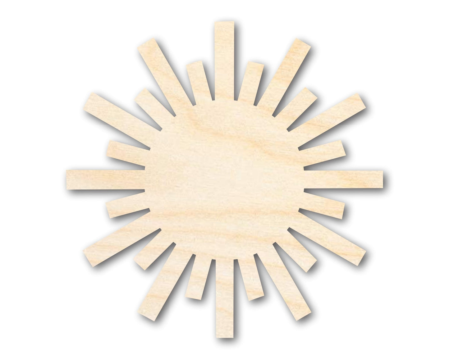 Unfinished Wood Paper Sun Shape | Summer Craft Cutout | up to 46" DIY - NameSigns.com