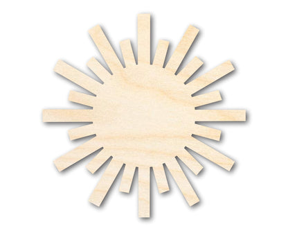 Unfinished Wood Paper Sun Shape | Summer Craft Cutout | up to 46" DIY - NameSigns.com