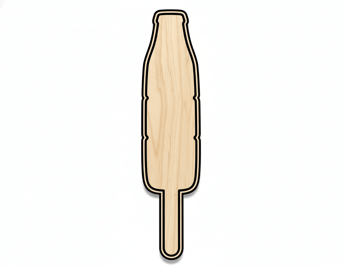 Unfinished Wood Patriotic Popsicle Shape | DIY Craft Cutout | up to 46" DIY - NameSigns.com