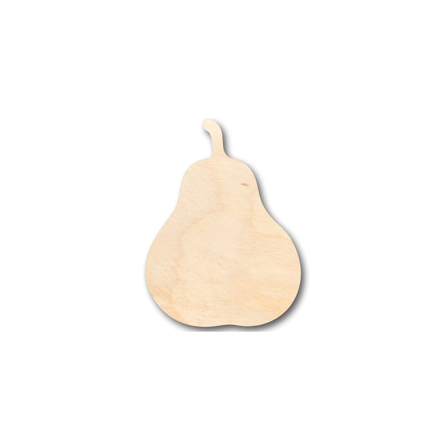 Unfinished Wood Pear Shape - Fruit - Craft - up to 46" DIY - NameSigns.com