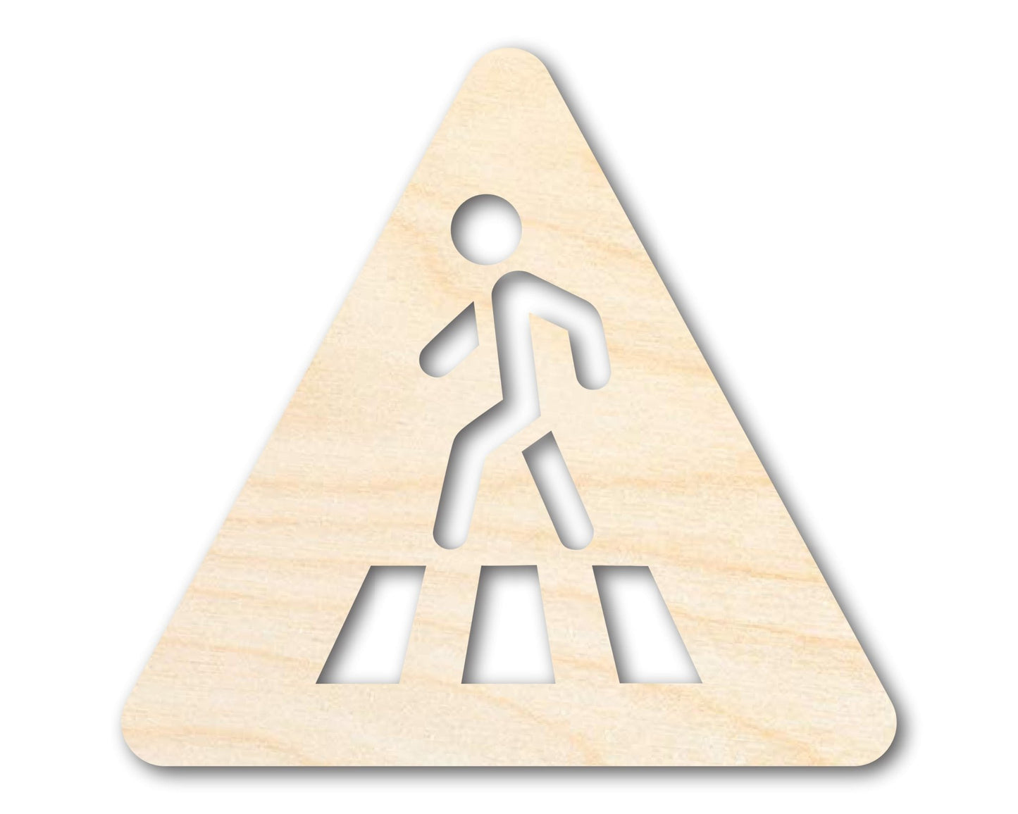 Unfinished Wood Pedestrian Crossing Shape | DIY Craft Cutout | up to 46" DIY - NameSigns.com