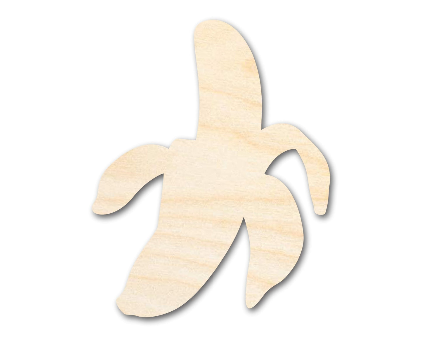 Unfinished Wood Peeled Banana Shape | DIY Craft Cutout | up to 46" DIY - NameSigns.com