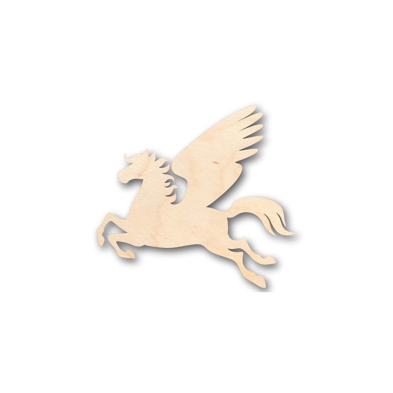 Unfinished Wood Pegasus Shape - Mythical - Beast - Craft - up to 46" DIY - NameSigns.com