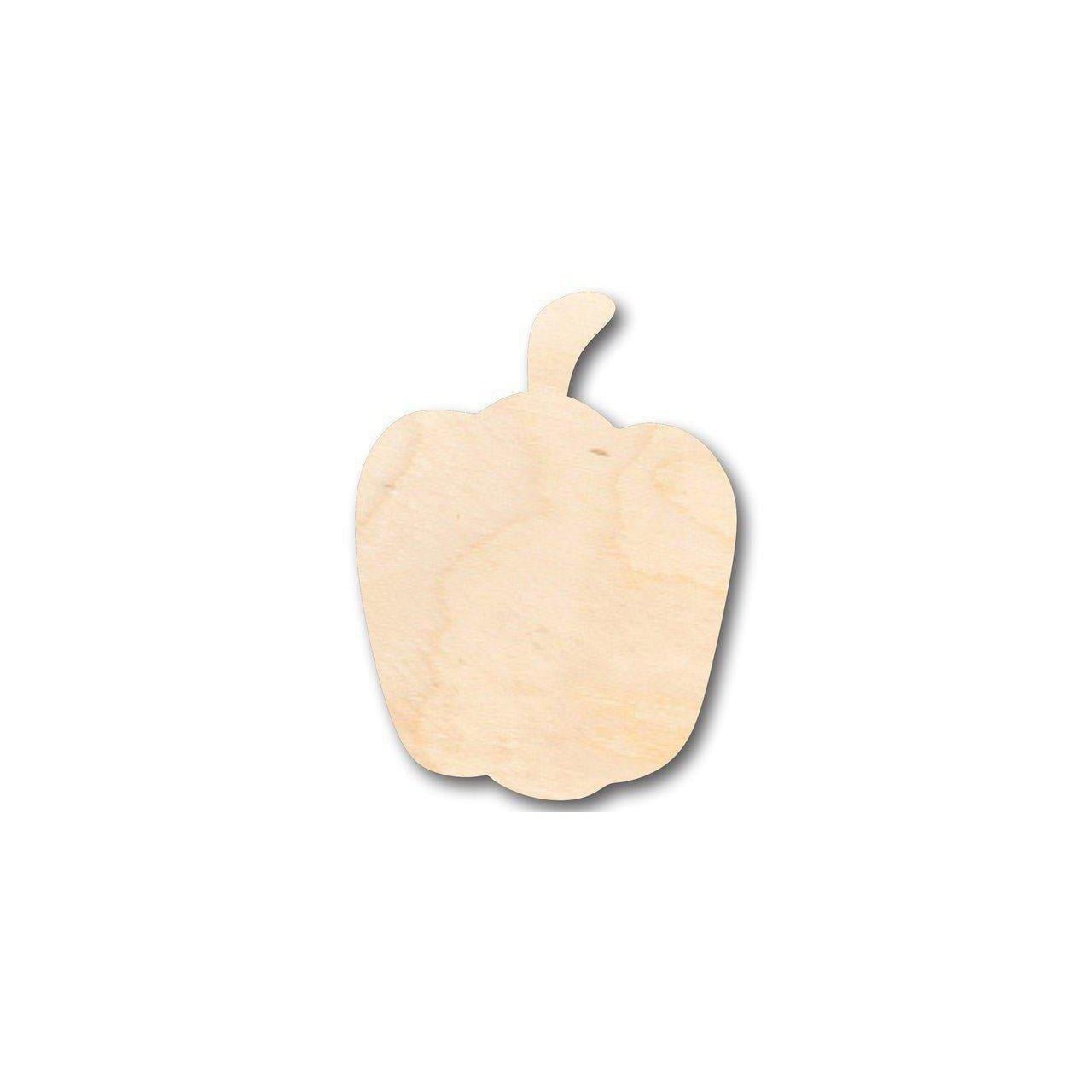 Unfinished Wood Pepper Shape - Garden - Kitchen - Food - Craft - up to 46" DIY - NameSigns.com
