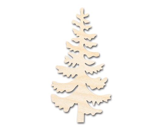 Unfinished Wood Pine Tree Shape - Craft - up to 46" - NameSigns.com