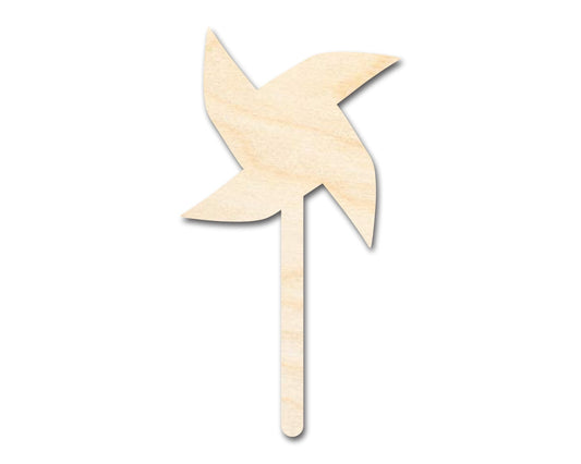 Unfinished Wood Pinwheel | Wooden Craft Cutouts | DIY Paintable Wood Shapes Up to 46" - NameSigns.com
