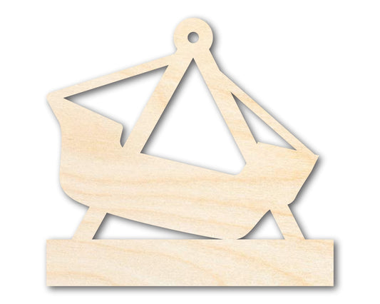 Unfinished Wood Pirate Ship Ride Shape | Amusement Park | Craft Cutout | up to 46" DIY - NameSigns.com