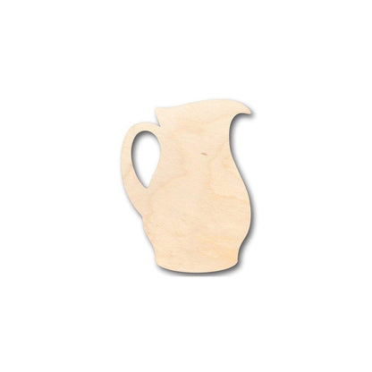 Unfinished Wood Pitcher Shape - Kitchen - Lemonade - Tea - Water - Craft - up to 46" DIY - NameSigns.com