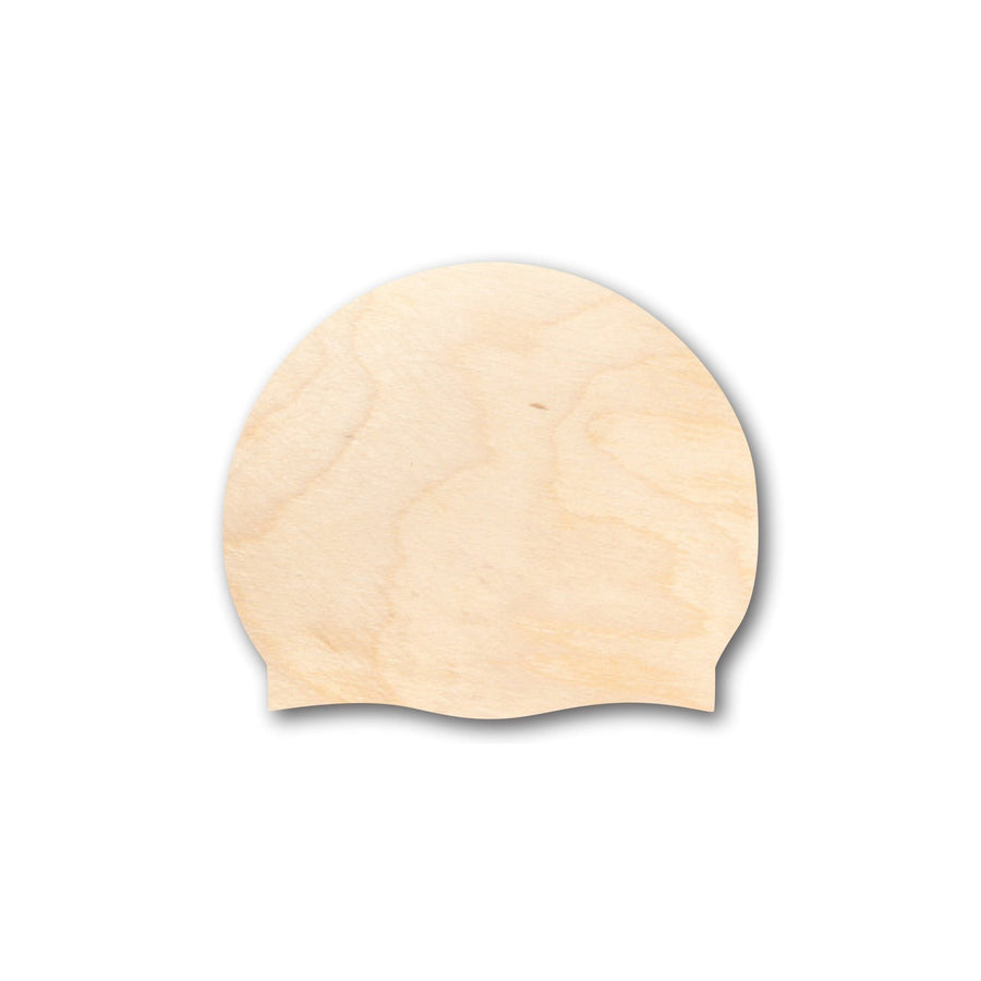 Unfinished Wood Plain Swim Cap Shape - Craft - up to 46" DIY - NameSigns.com