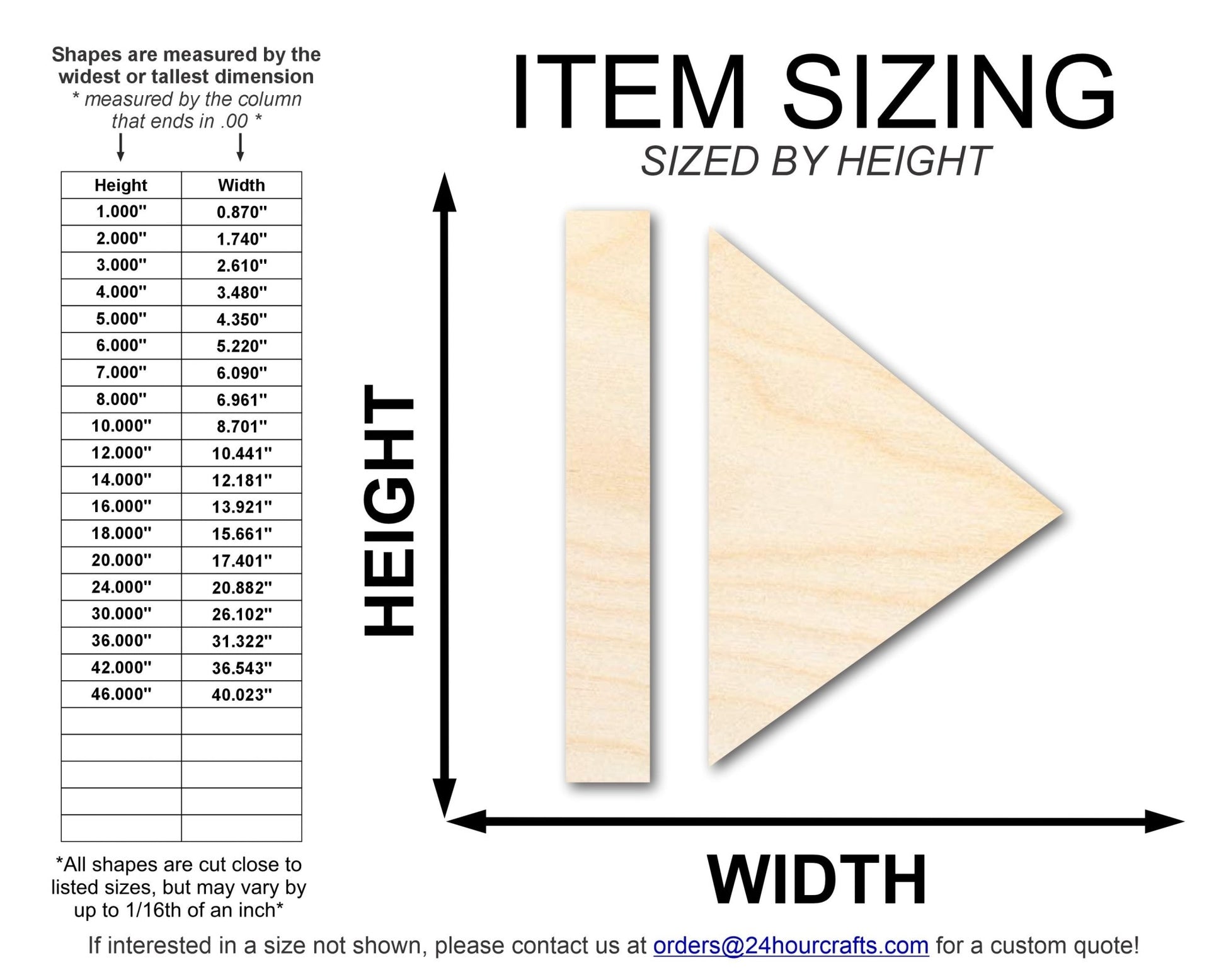 Unfinished Wood Play Pause Shape | DIY Craft Cutout | up to 46" DIY - NameSigns.com