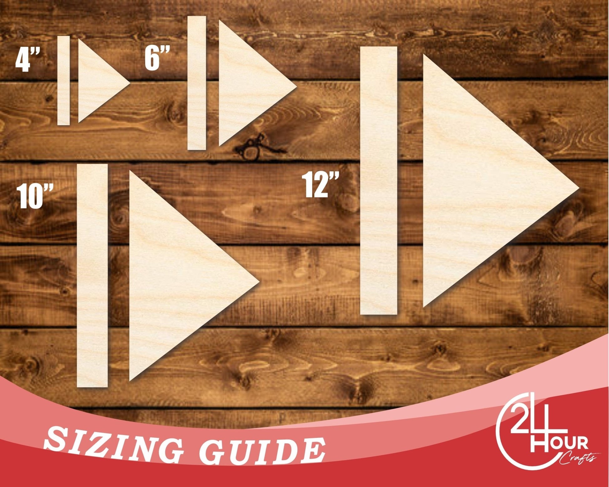 Unfinished Wood Play Pause Shape | DIY Craft Cutout | up to 46" DIY - NameSigns.com