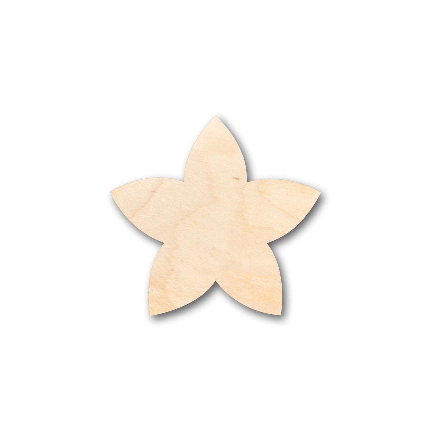 Unfinished Wood Plumeria Flower Petals Shape - Craft - up to 46" DIY - NameSigns.com