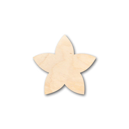 Unfinished Wood Plumeria Flower Petals Shape - Craft - up to 46" DIY - NameSigns.com
