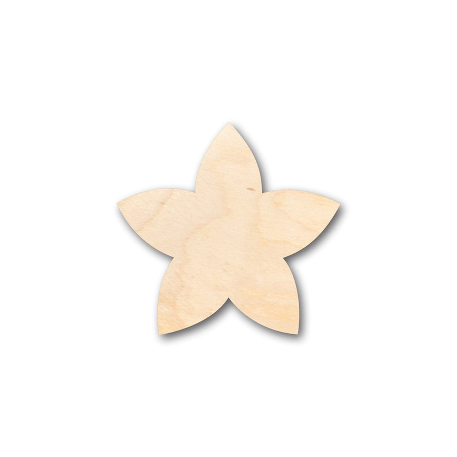Unfinished Wood Plumeria Flower Petals Shape - Craft - up to 46" DIY - NameSigns.com