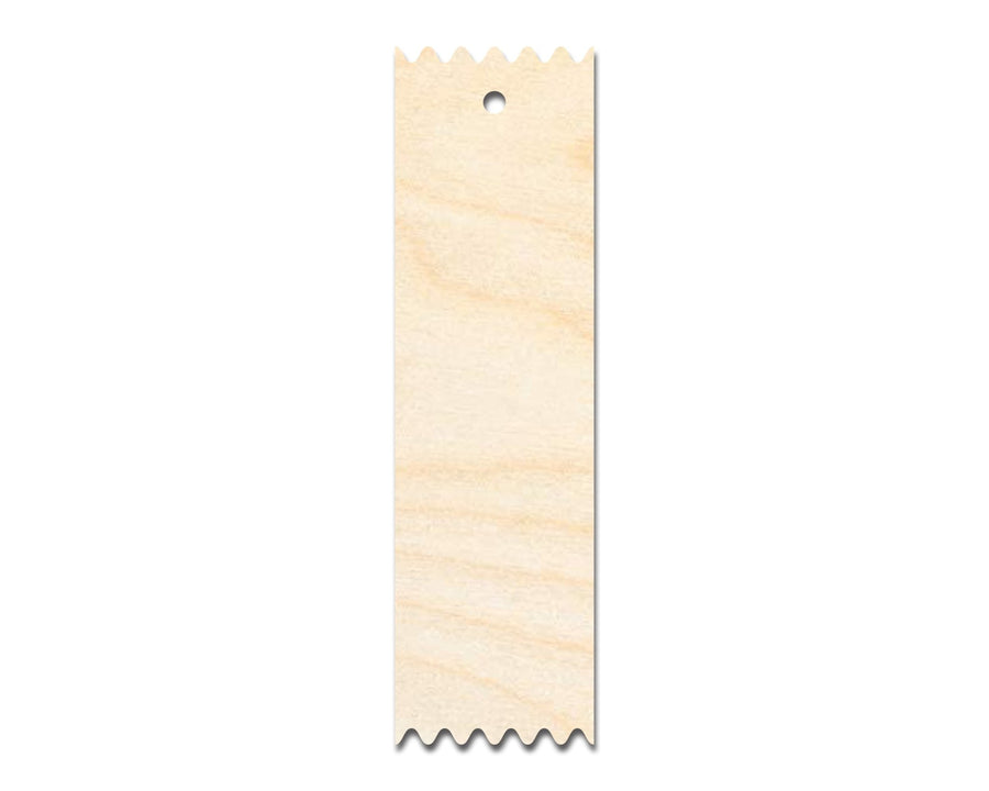 Unfinished Wood Pointed Edge Bookmark Shape | DIY Craft Cutout | up to 12" DIY - NameSigns.com