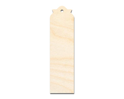 Unfinished Wood Pointed Top Bookmark Shape | DIY Craft Cutout | up to 12" DIY - NameSigns.com