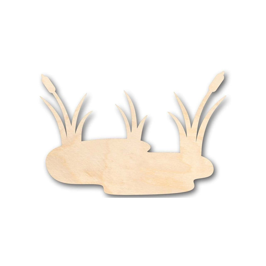 Unfinished Wood Pond Shape - Nature - Craft - up to 46" DIY - NameSigns.com