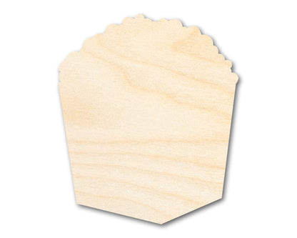 Unfinished Wood Popcorn Box Shape | Craft | up to 46" DIY - NameSigns.com