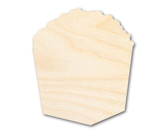 Unfinished Wood Popcorn Box Shape | Craft | up to 46" DIY - NameSigns.com