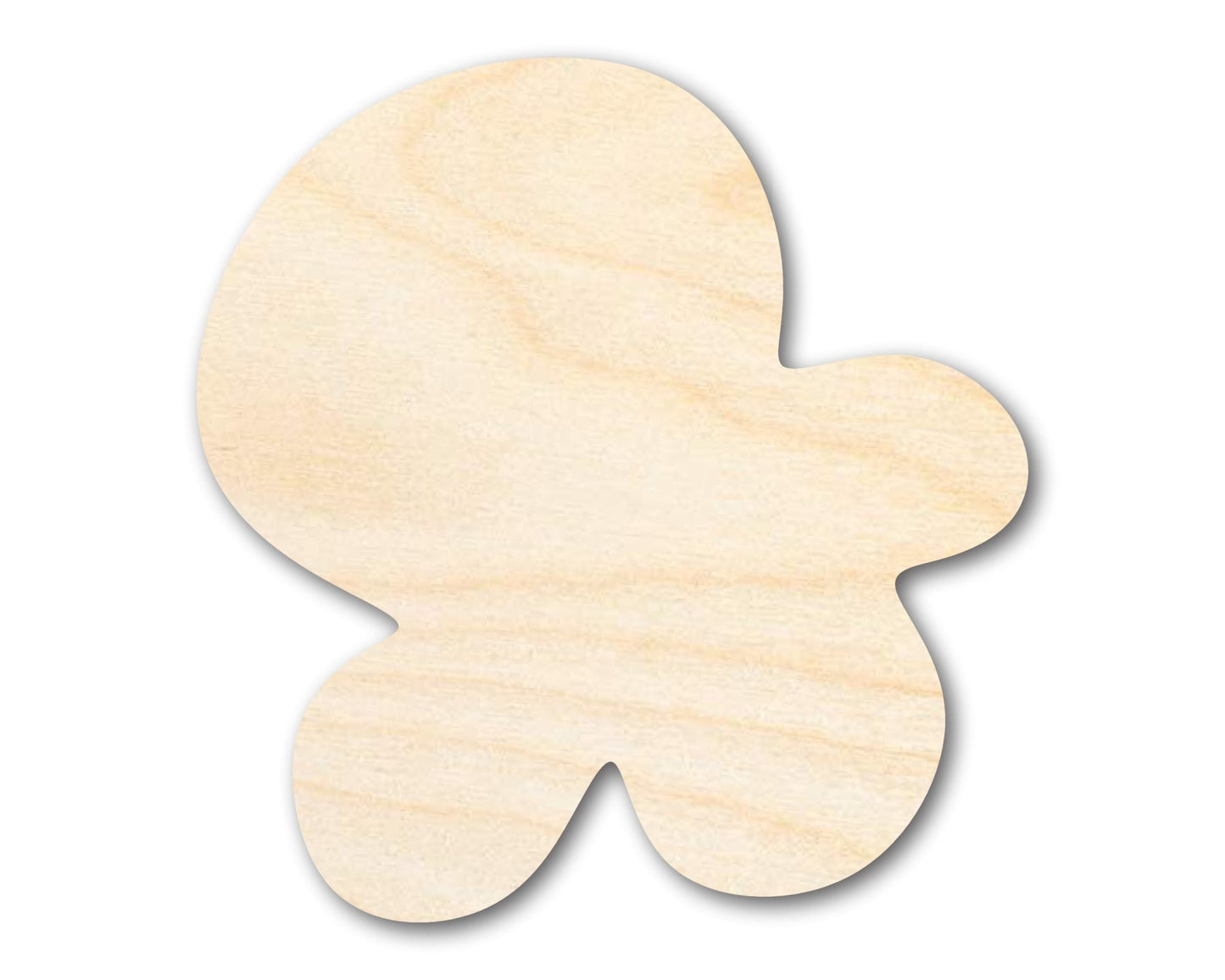 Unfinished Wood Popcorn Kernal Shape | Craft Cutout | up to 46" DIY - NameSigns.com