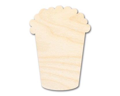 Unfinished Wood Popcorn Shape - Food Craft - up to 46" DIY - NameSigns.com