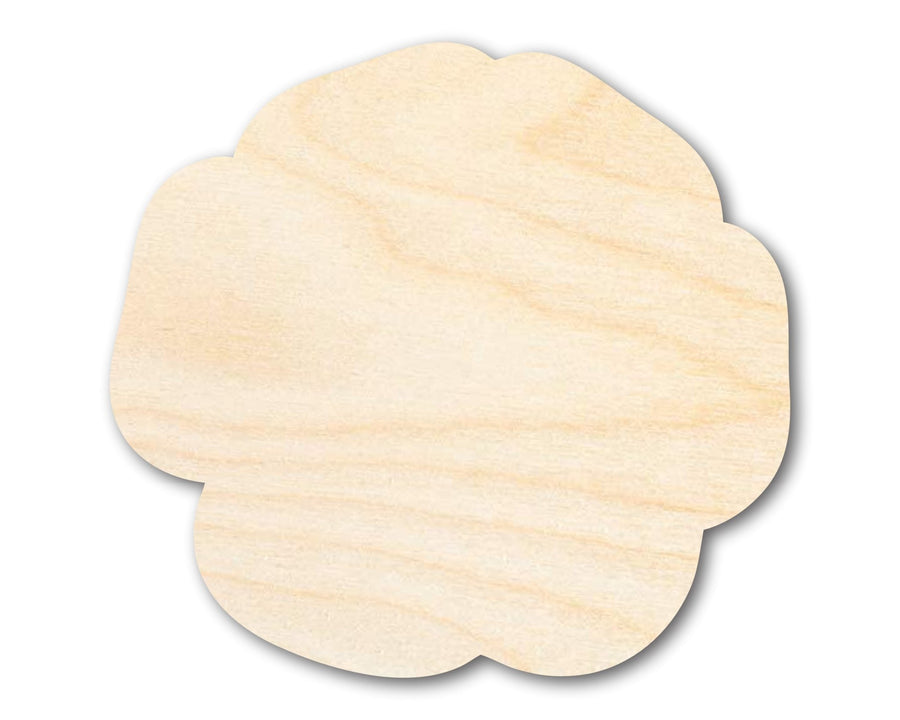 Unfinished Wood Poppy Flower Shape | DIY Craft Cutout | up to 46" DIY - NameSigns.com