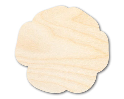 Unfinished Wood Poppy Flower Shape | DIY Craft Cutout | up to 46" DIY - NameSigns.com