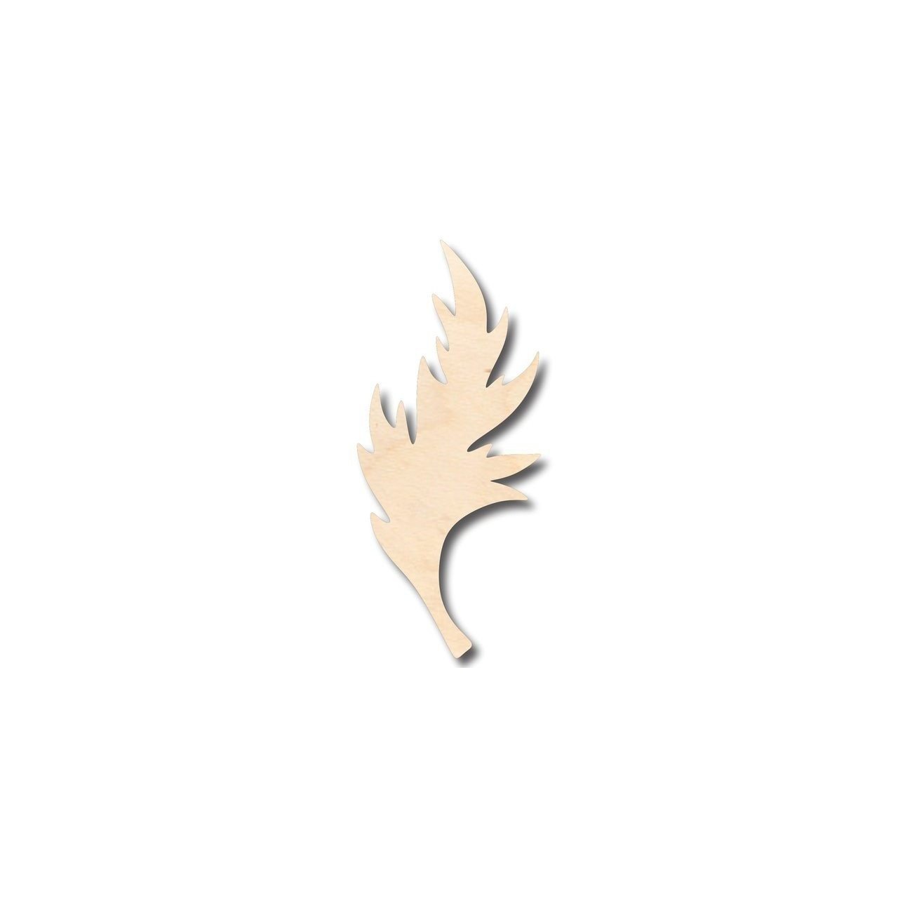 Unfinished Wood Poppy Leaf Shape - Spring - Craft - up to 46" DIY - NameSigns.com