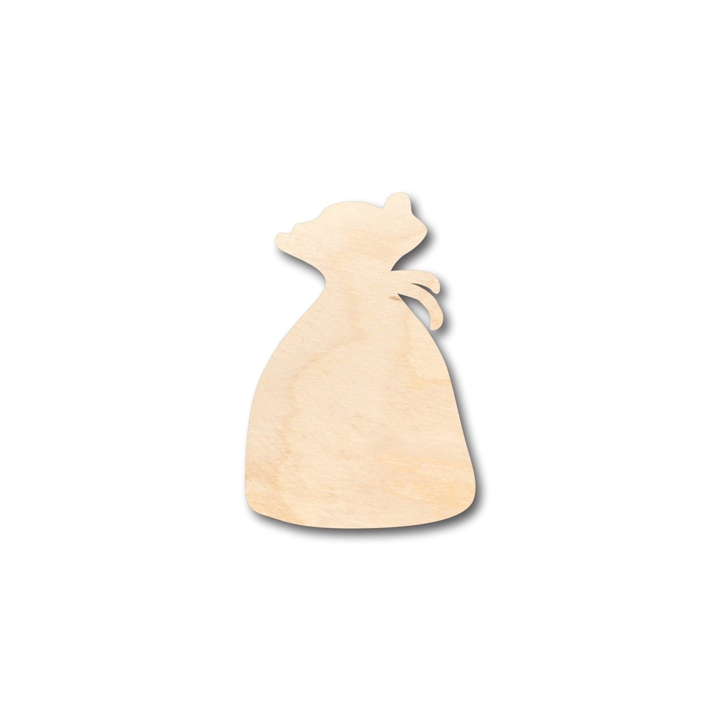 Unfinished Wood Pouch Hand Dice Bag Shape - Craft - up to 46" DIY - NameSigns.com
