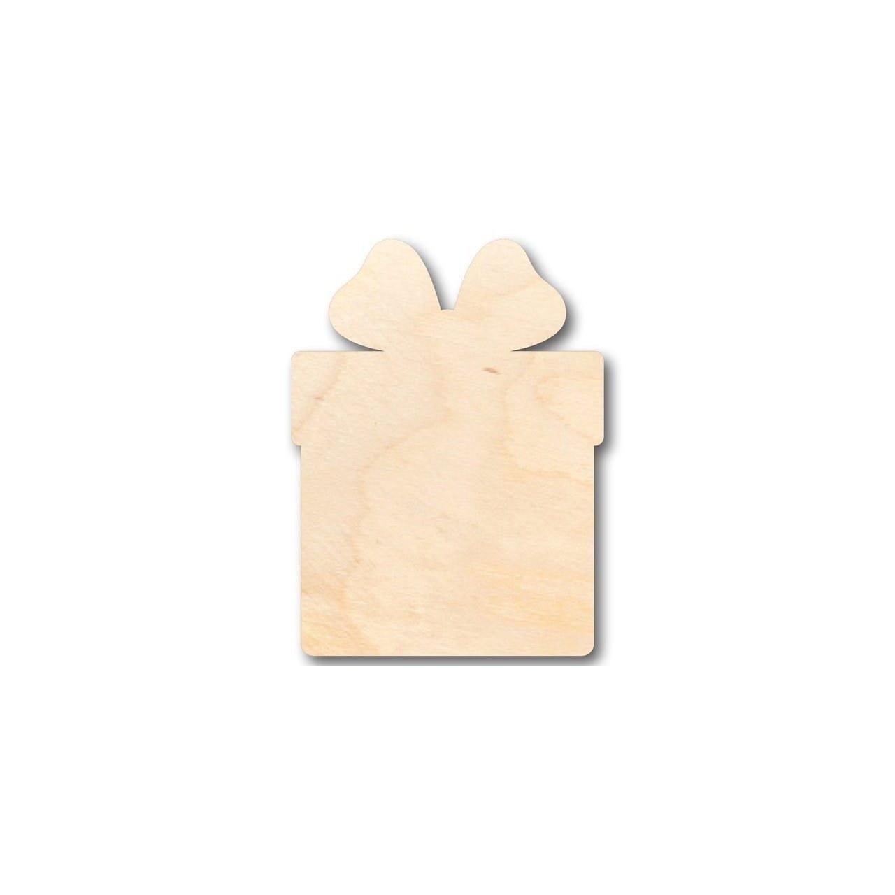 Unfinished Wood Present Gift Shape - Christmas - Birthday - Craft - up to 46" DIY - NameSigns.com