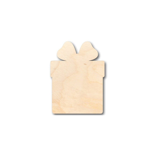 Unfinished Wood Present Gift Shape - Christmas - Birthday - Craft - up to 46" DIY - NameSigns.com