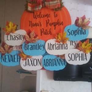 Unfinished Wood Pumpkin Shape - Fall - Halloween - Patch - Craft - up to 46" DIY - NameSigns.com