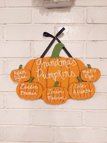 Unfinished Wood Pumpkin Shape - Fall - Halloween - Patch - Craft - up to 46" DIY - NameSigns.com