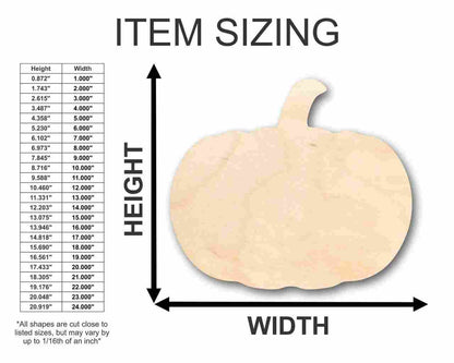 Unfinished Wood Pumpkin Shape - Fall - Halloween - Patch - Craft - up to 46" DIY - NameSigns.com