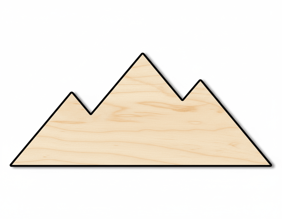 Unfinished Wood Pyramid – Baltic Birch Laser Cut Wood Craft Shape - NameSigns.com