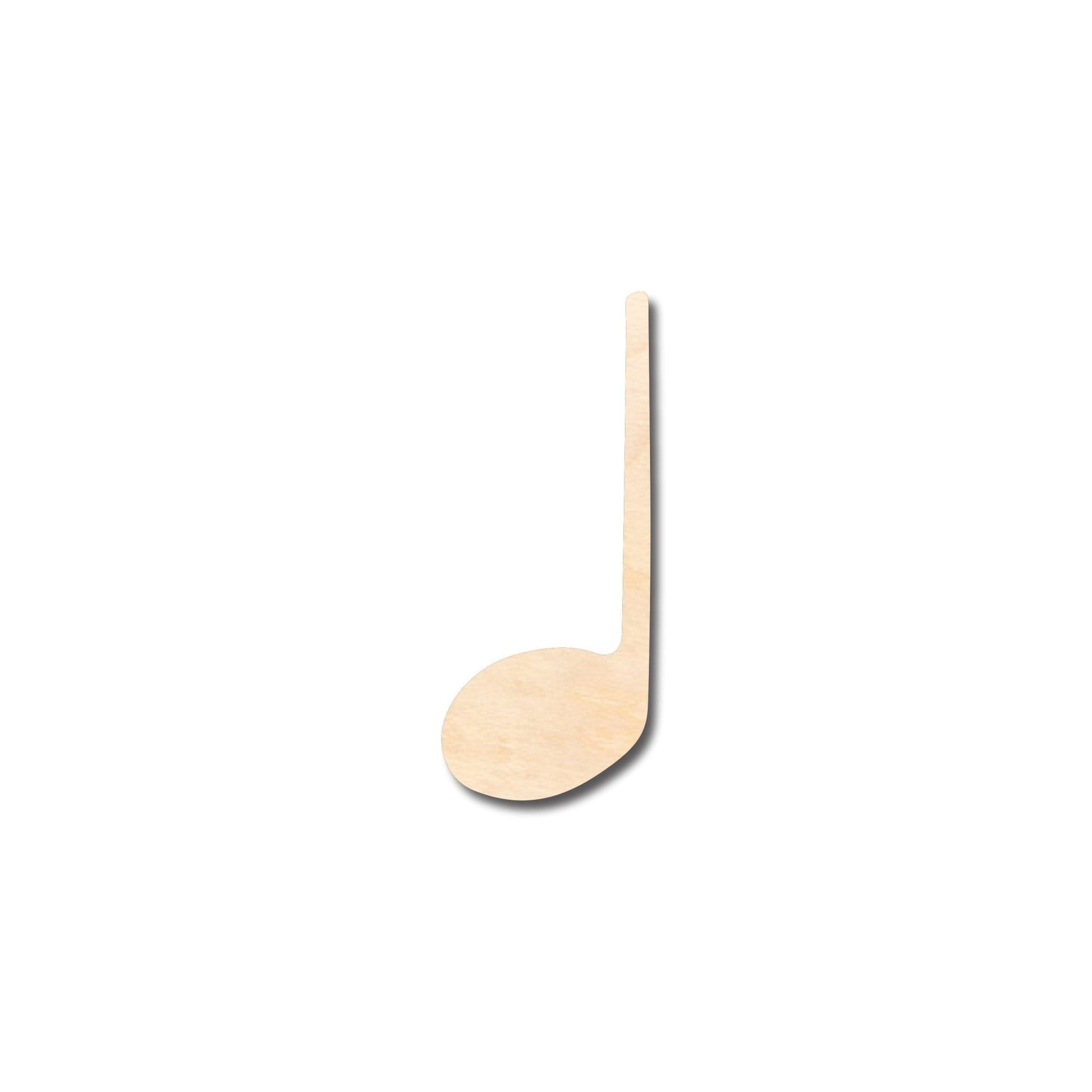 Unfinished Wood Quarter Note Music Art Shape - Craft - up to 46" DIY - NameSigns.com
