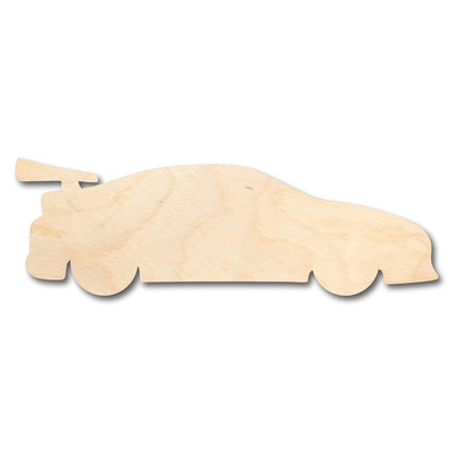 Unfinished Wood Race Car NASCAR Shape - Kid's Room - Craft - up to 46" DIY - NameSigns.com