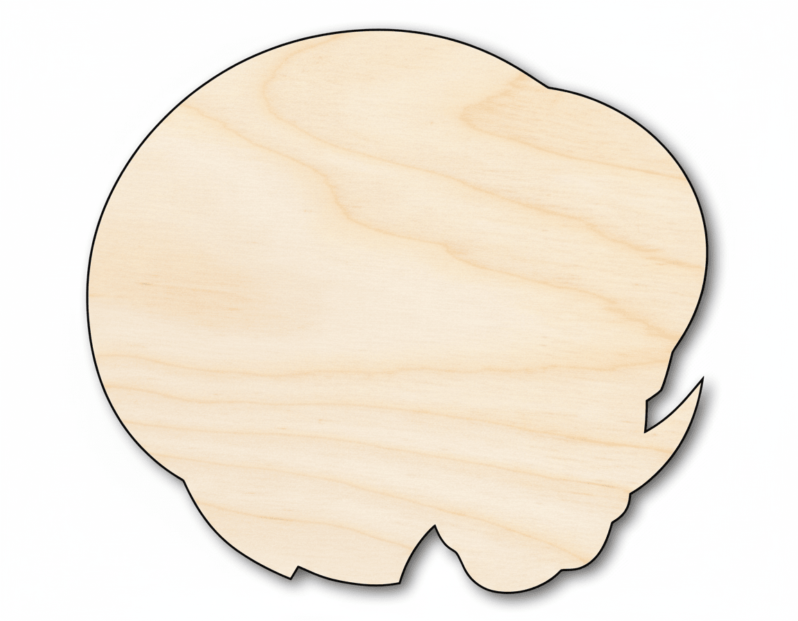 Unfinished Wood Ram Mascot Shape | DIY Craft Cutout | up to 46" DIY - NameSigns.com
