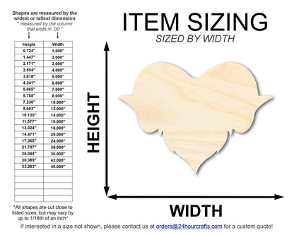 Unfinished Wood Ram Mascot Shape | DIY Craft Cutout | up to 46" DIY - NameSigns.com