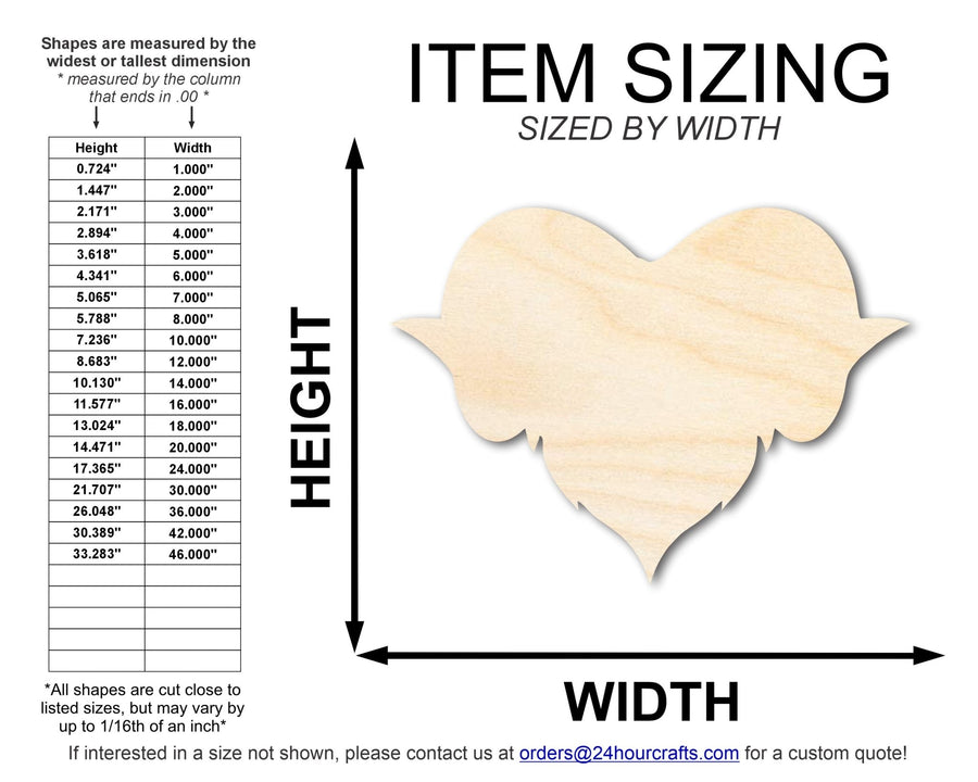 Unfinished Wood Ram Mascot Shape | DIY Craft Cutout | up to 46" DIY - NameSigns.com