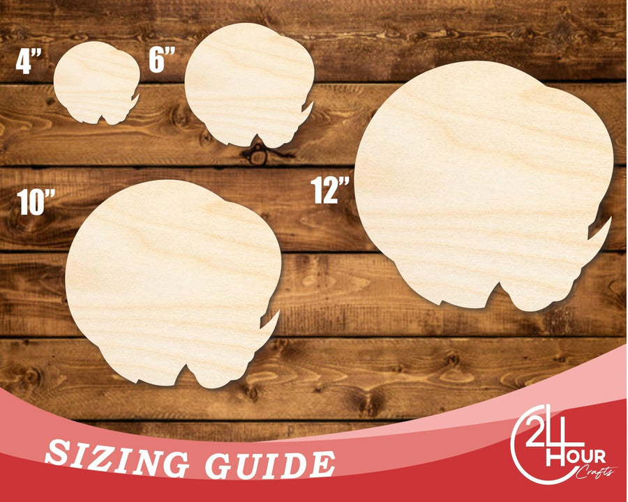 Unfinished Wood Ram Mascot Shape | DIY Craft Cutout | up to 46" DIY - NameSigns.com