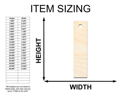 Unfinished Wood Rectangle Earring Blank Pair - DIY Jewelry Craft - Available in 1" to 3" - NameSigns.com