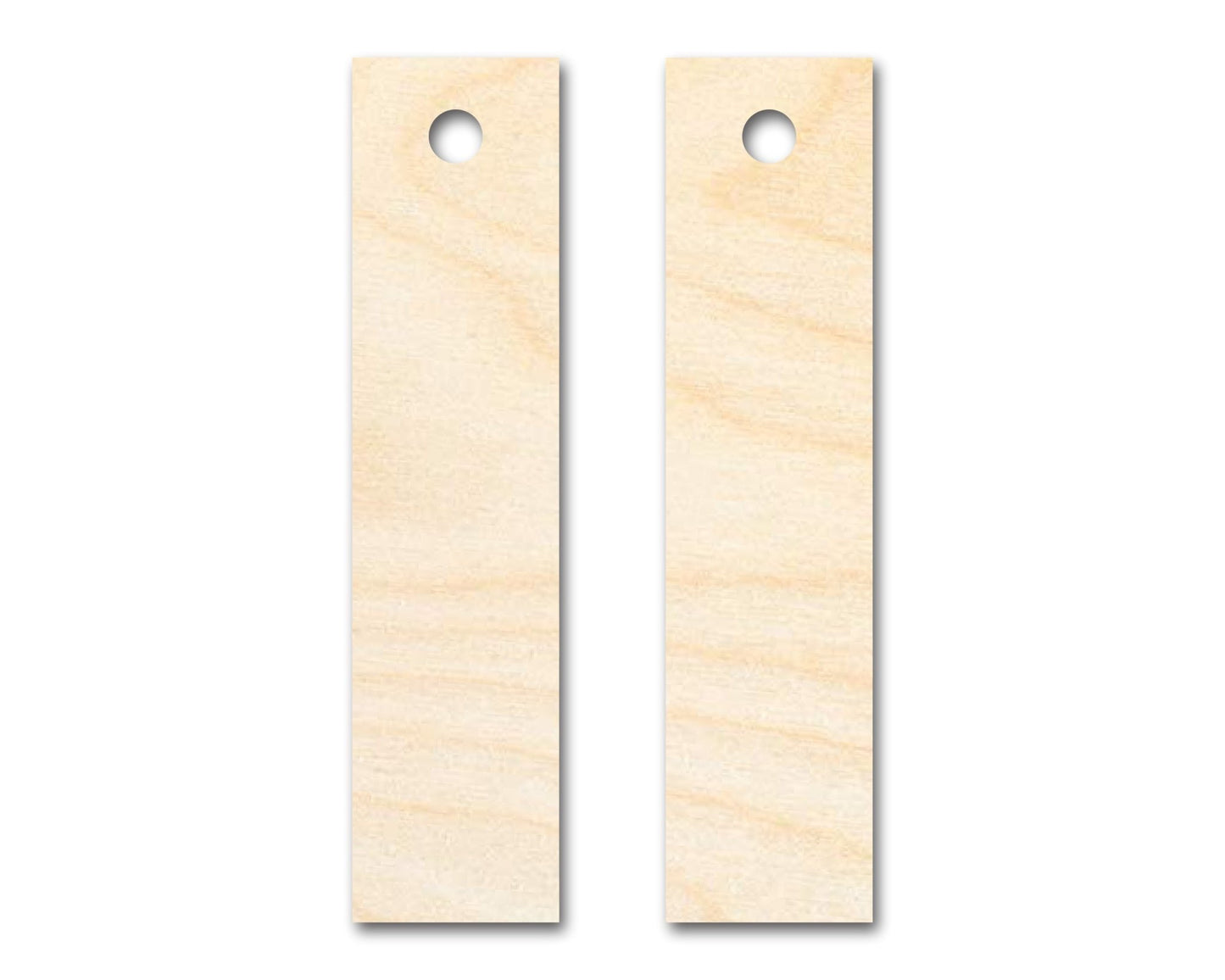 Unfinished Wood Rectangle Earring Blank Pair - DIY Jewelry Craft - Available in 1" to 3" - NameSigns.com
