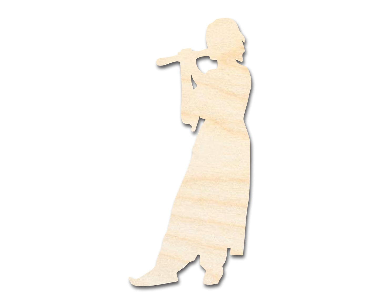 Unfinished Wood Renaissance Bard Shape - Craft - up to 46" - NameSigns.com