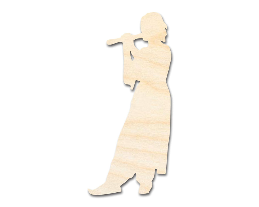 Unfinished Wood Renaissance Bard Shape - Craft - up to 46" - NameSigns.com