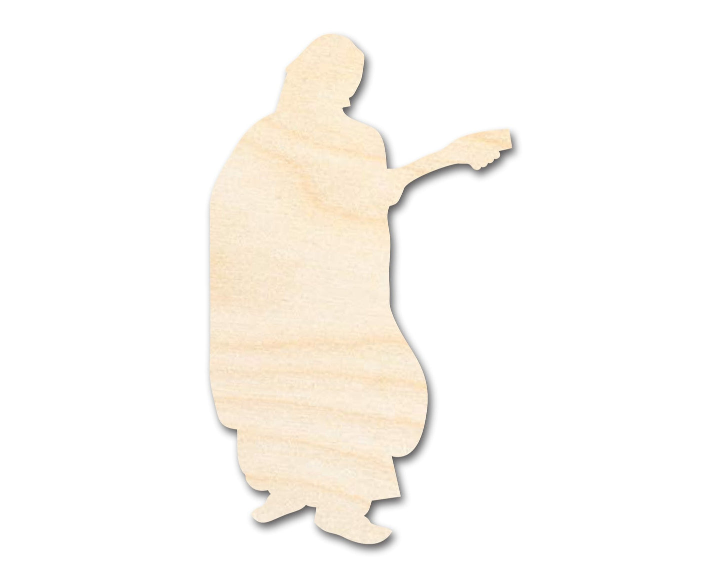 Unfinished Wood Renaissance Bard Shape - Craft - up to 46" - NameSigns.com