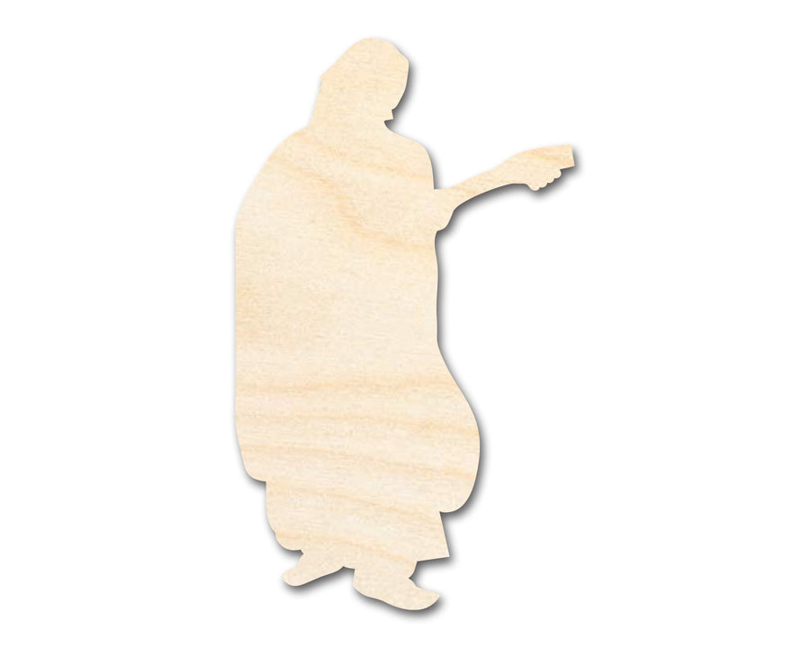 Unfinished Wood Renaissance Bard Shape - Craft - up to 46" - NameSigns.com