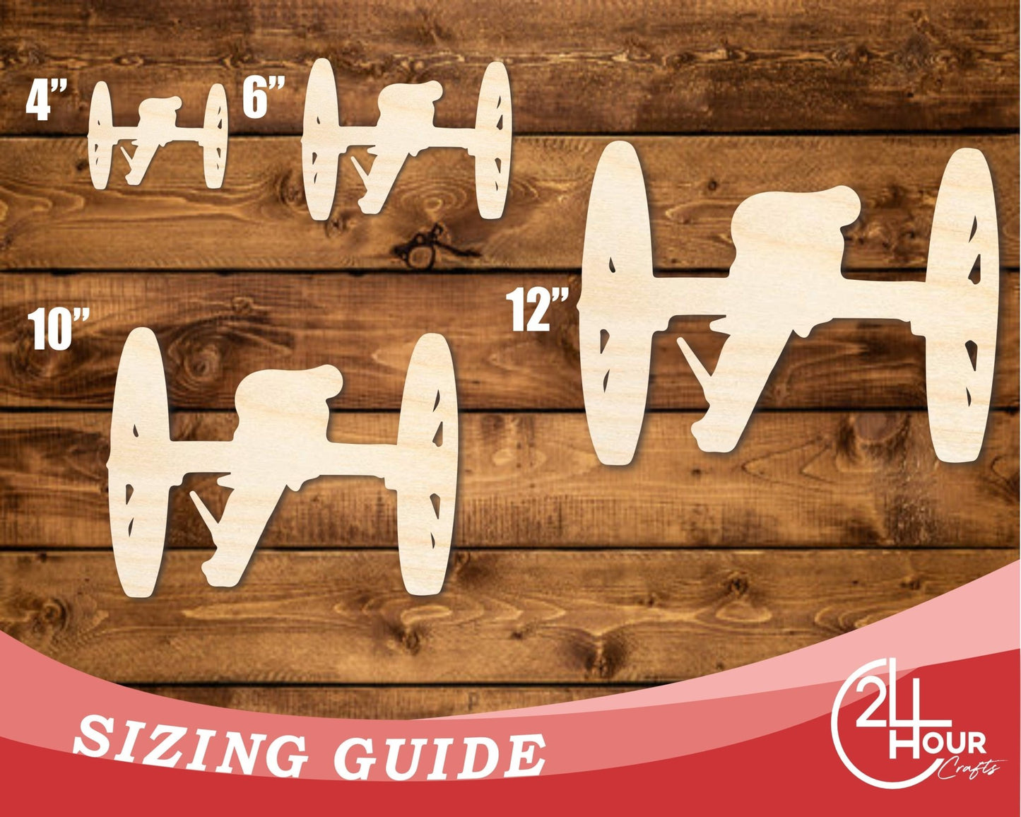 Unfinished Wood Revolutionary Cannon Shape | DIY Craft Cutout | up to 46" DIY - NameSigns.com