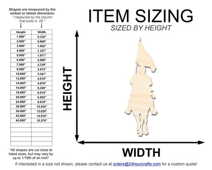 Unfinished Wood Revolutionary Horse Shape | DIY Craft Cutout | up to 46" DIY - NameSigns.com