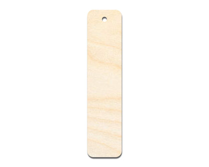 Unfinished Wood Round Rectangle Bookmark Shape | DIY Craft Cutout | up to 12" DIY - NameSigns.com
